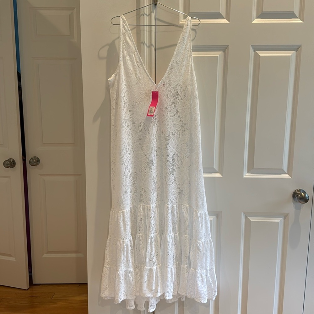 Lilly Pulitzer, Finley, lace cover-up size XL